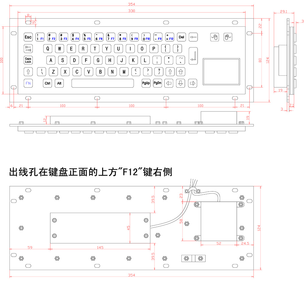 K-284FN（觸摸板鼠標(biāo)）的圖片